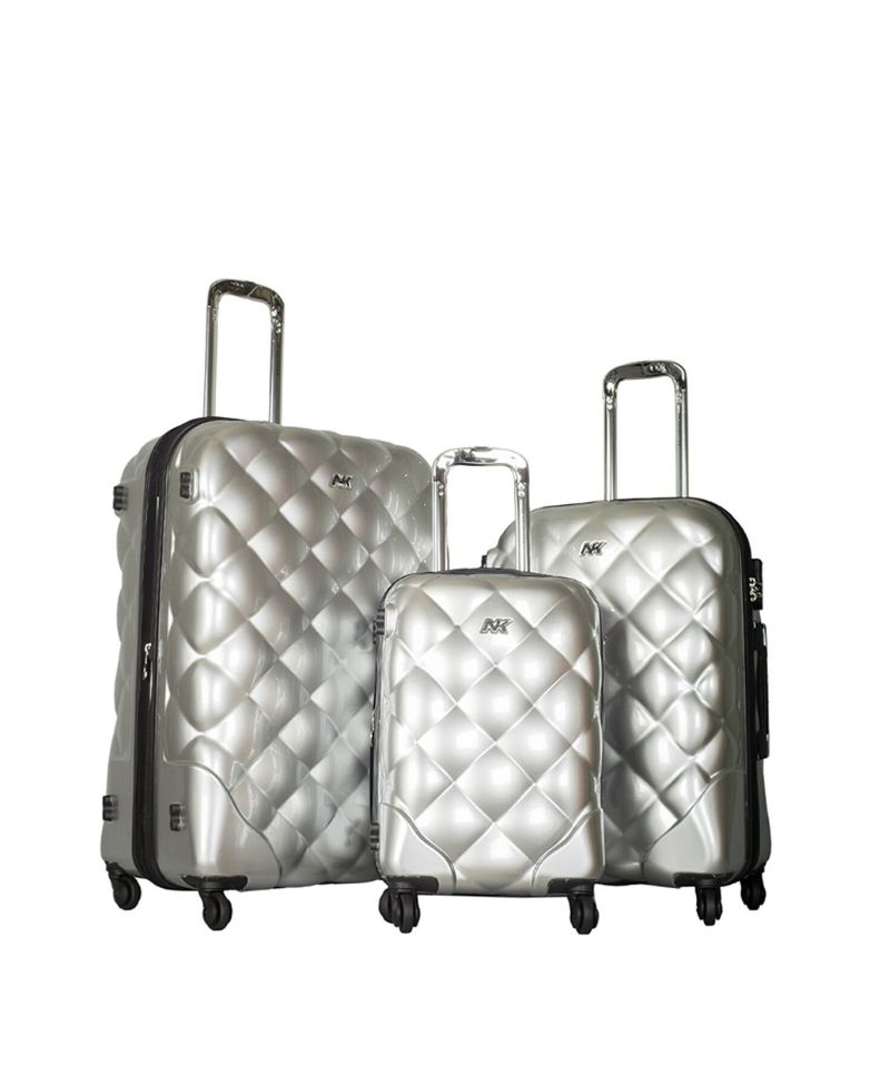 NK Gümüş 3' Lü Valiz Seti NK Gümüş 3' Lü Valiz Seti