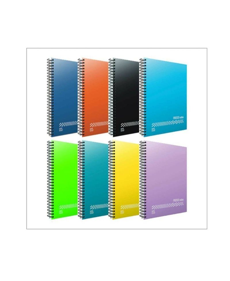 Gıpta Fresco Spiralli PP Kapak A4 96 Yaprak Okul Defteri 4 Kareli + 4 Çizgili 8'li Set Gıpta Fresco Spiralli PP Kapak A4 96 Yaprak Okul Defteri 4 Kareli + 4 Çizgili 8'li Set
