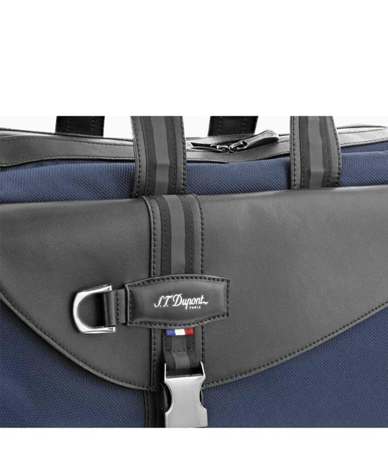S.T. Dupont Lacivert-siyah El Çantası