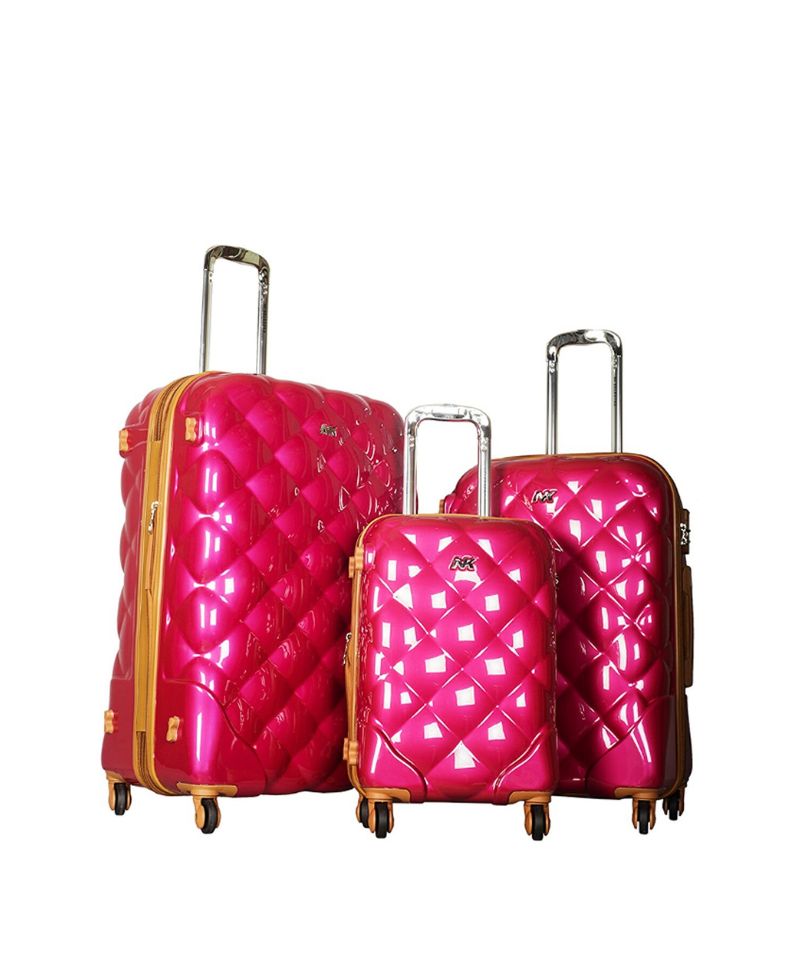 NK Gümüş 3' Lü Valiz Seti